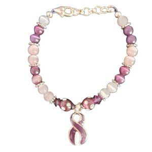 Purple/Violet Awareness Ribbon Bracelet #18